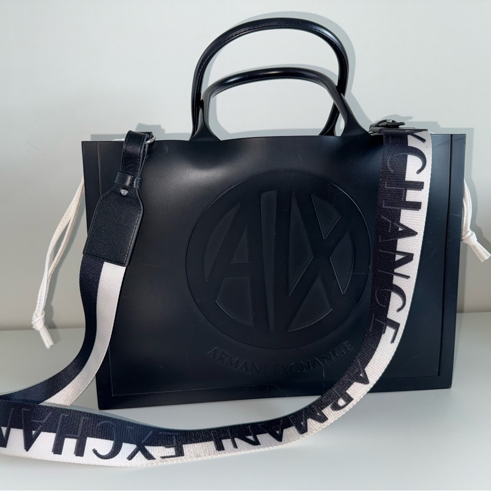 Armani Exchange Black Tote Bag